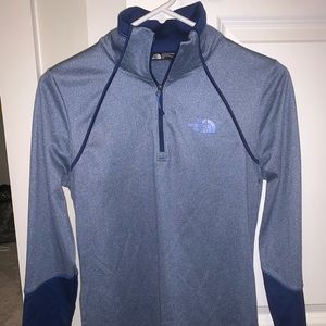 North Face, quarter zip pullover, never worn